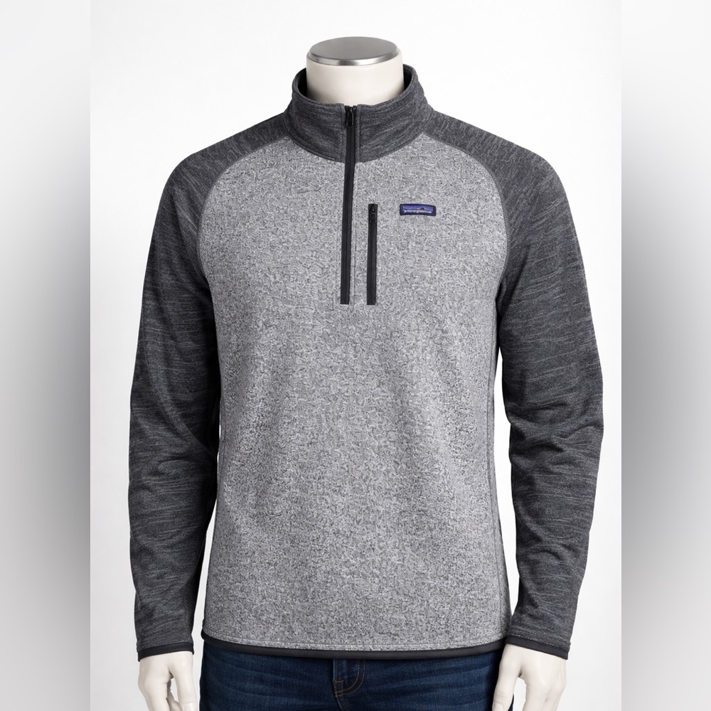 Patagonia Two-Tone Gray Fleece Pullover